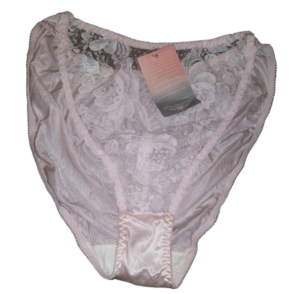 Vintage Other - NWTS deadstock inclinations nylon sissy panties with lacy front size XL …